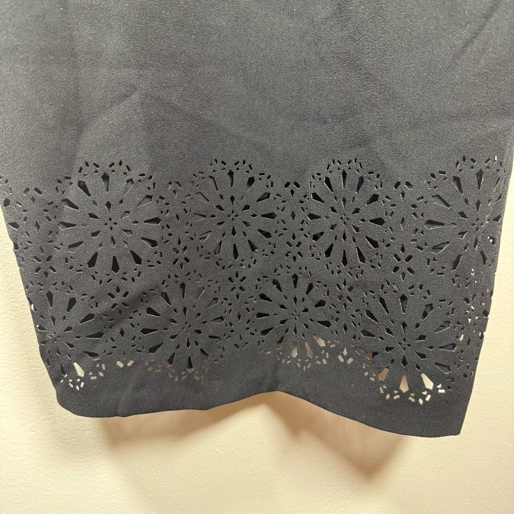 Banana Republic Black Embellished Halter Midi Dress Size 0 - Picture 4 of 10
